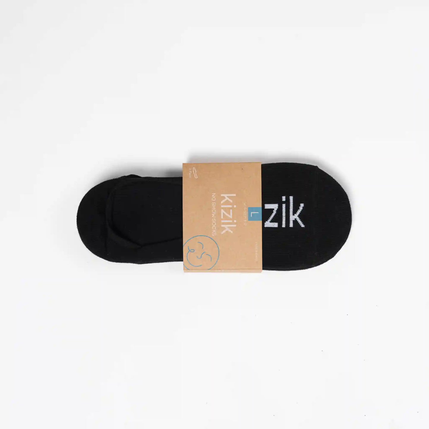 Kizik No Show Socks - Black - 3 Pack